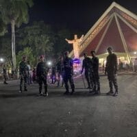 Amankan Perayaan Malam Pergantian Tahun Baru, Prajurit Petarung Pasmar 3 Laksanakan Patroli Garnisun Di Wilayah Sorong Amankan Perayaan Malam Pergantian Tahun Baru, Prajurit Petarung Pasmar 3 Laksanakan Patroli Garnisun Di Wilayah Sorong