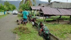 Wujudkan Lingkungan Bersih, Koramil 1505-03 Maba Gelar Aksi Jumat Berkah
