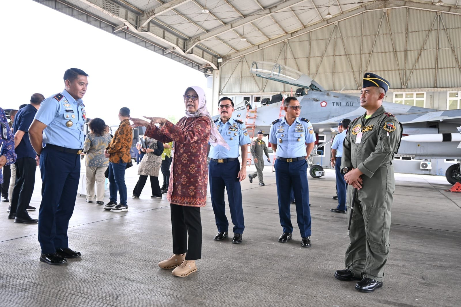 Danlanud Sultan Hasanuddin Terima Kunjungan Ketua BPK RI
