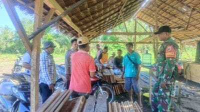 Babinsa dan Bhabinkamtibmas Ajak Warga Jaga Kamtibmas di Bulan Ramadan