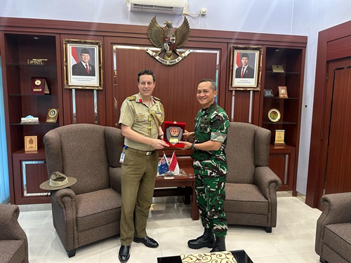 Aslog Panglima TNI Terima Kunjungan Athan Australia