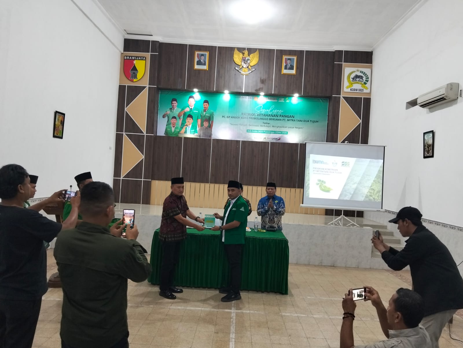Kodim 0820 dan GP Ansor Kota Probolinggo Sinergi Wujudkan Kedaulatan Pangan