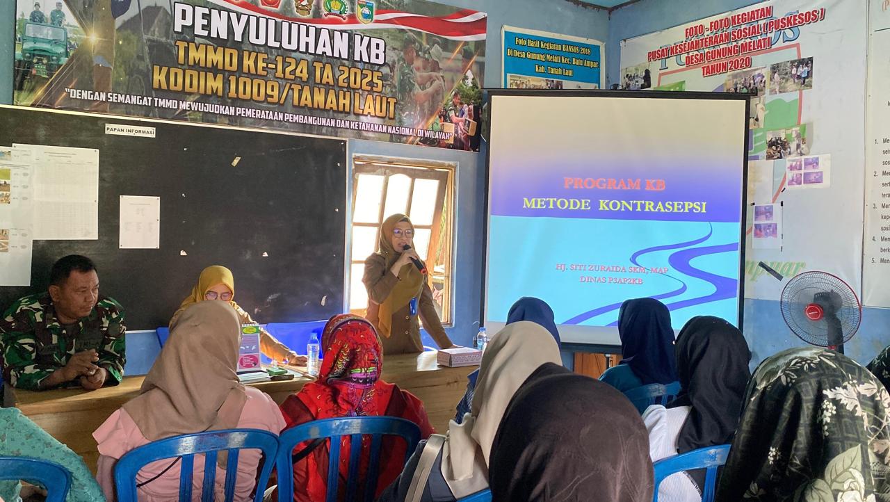 Satgas TMMD Kodim 1009/Tla dan DP2KBP3A Gencarkan Edukasi KB