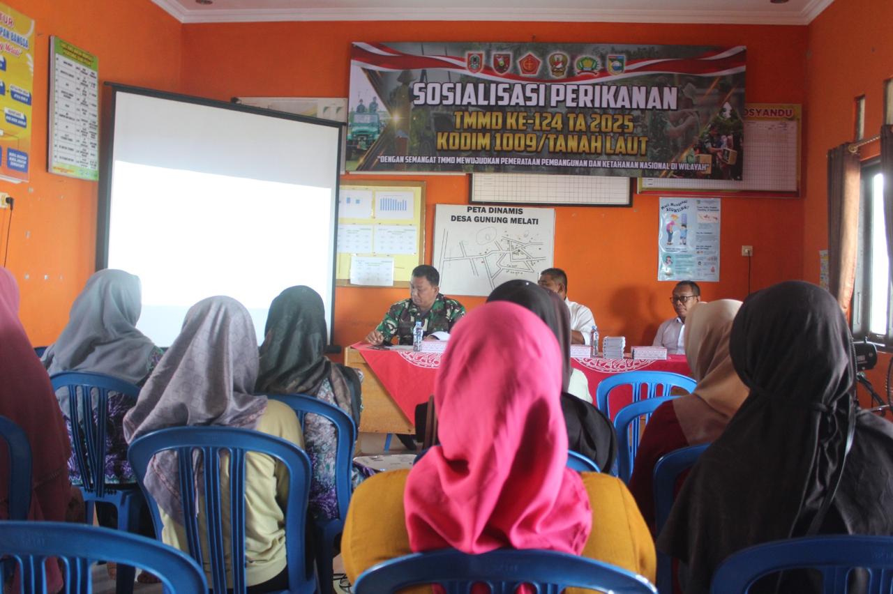TMMD Ke-124 Kodim 1009/Tla Gelar Penyuluhan Budidaya Ikan Ember