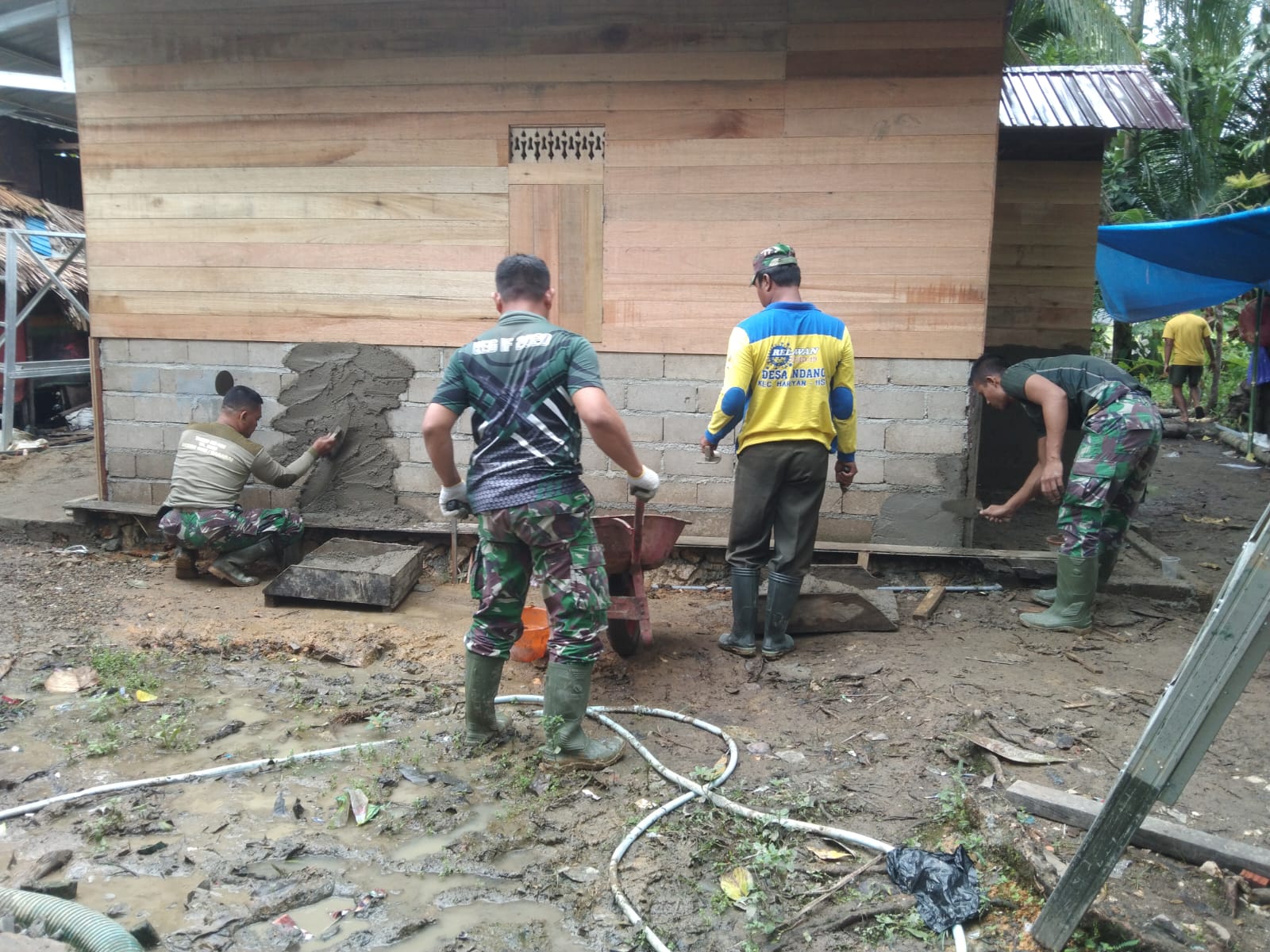 Satgas TMMD Kodim 1002 HST Gesa Rehab RTLH Demi Warga Layak Huni