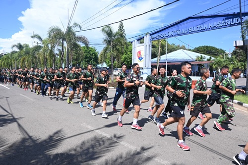 Tingkatkan Kemampuan Prajurit, Lanud Sultan Hasanuddin Gelar Kegiatan Minggu Militer