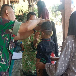Babinsa Pohgajih Dampingi Posyandu, Wujudkan Tumbuh Kembang Balita Optimal Dan Cegah Stunting