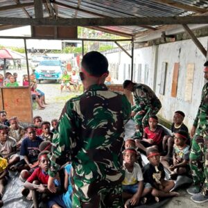 Tanamkan Semangat Pancasila, Satgas Pamtas Yonif 715/Motuliato Gelar Lomba Peringati Hari Lahir Pancasila