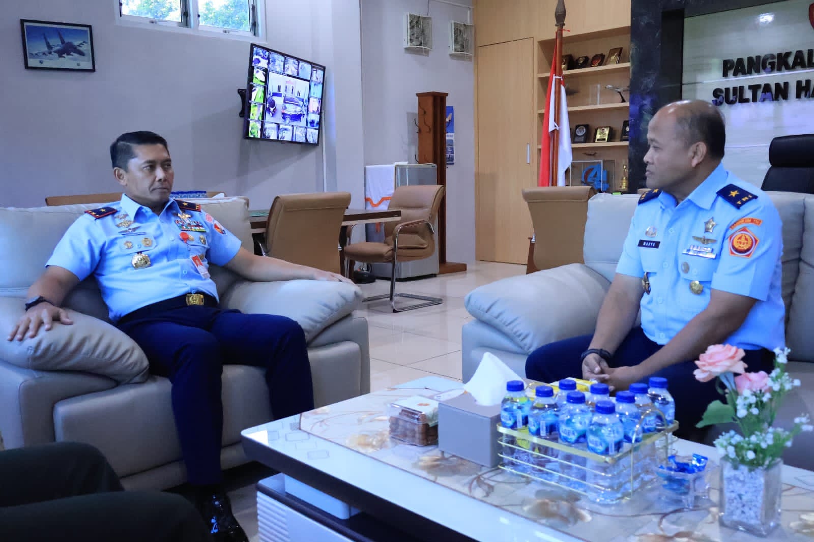 Danlanud Sultan Hasanuddin Terima Kunjungan Kaotmilti IV Makassar