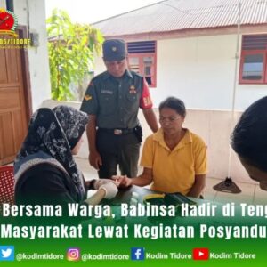 TNI Bersama Warga, Babinsa Hadir di Tengah Masyarakat Lewat Kegiatan Posyandu