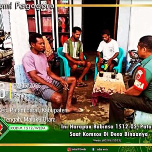 Tetap Selalu Dekat Dan Akrab Dengan Warga Binaan, dengn Komsos Babinsa Koramil 1512-02/Patani Tepat Sasaran