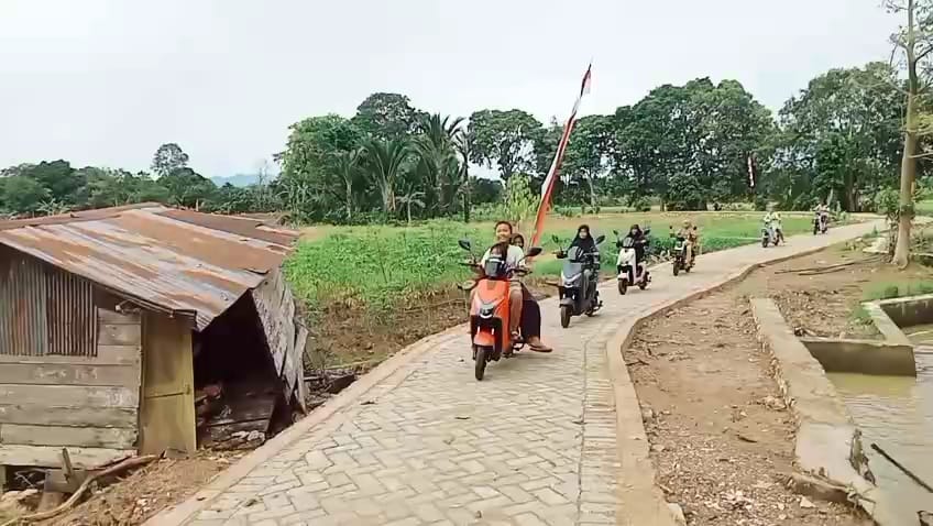 Jalan Baru TMMD di HST Lancarkan Aktivitas Warga Sehari-Hari