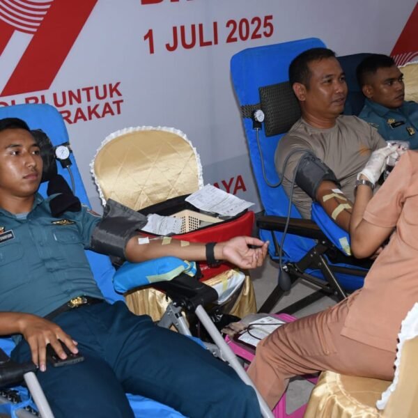 Donor Darah HUT Bhayangkara ke-79, Simbol Kuat Sinergitas TNI-Polri dan Kepedulian Sosial