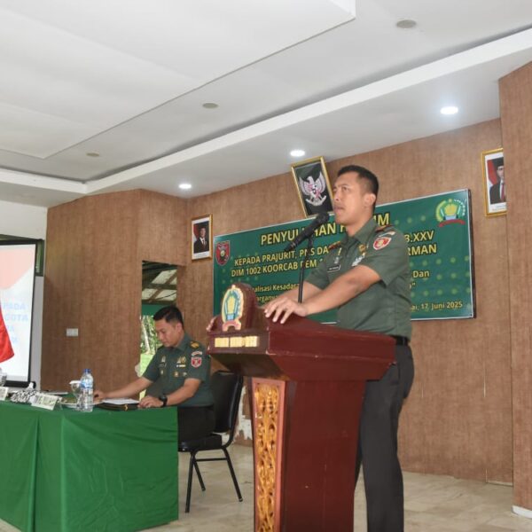 Prajurit dan Persit Kodim 1002/HST Ikuti Penyuluhan Hukum Tingkatkan Kesadaran