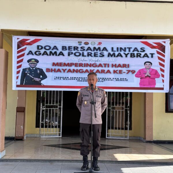 Polres Maybrat Gelar Doa Bersama Lintas Agama dalam Rangka Memperingati Hari Bhayangkara ke-79