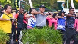 Sinergitas TNI-Polri: Kodim 1710/Mimika Ikuti Olahraga Bersama Dalam Rangka Hari Bhayangkara Ke-79