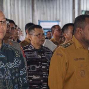 Ka Akun Lantamal XIV Hadiri Penandatanganan Komitmen Bersama Dukung Ekspor, Lepas Produk Perikanan ke Singapura dan China