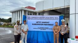 Kapolres Maybrat Dampingi Dirlantas Polda PBD Hadiri Launching Operasional Unit Pelayanan Samsat Kabupaten Maybrat