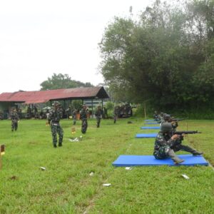 Asah Kemampuan, Kodim 1002/HST Gelar Latihan Menembak Triwulan II 2025