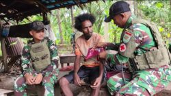 Satgas Yonif 312/KH Gencarkan Aksi Sehat di Pedalaman Yanggandur