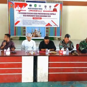 Sinergitas TNI Dan Pemerintah Desa, Babinsa Margahayu Hadiri Musdes