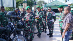 Pastikan Kendaraan Dinas Layak Pakai, Kepala Staf Kodim Lakukan Pengecekan Secara Fisik