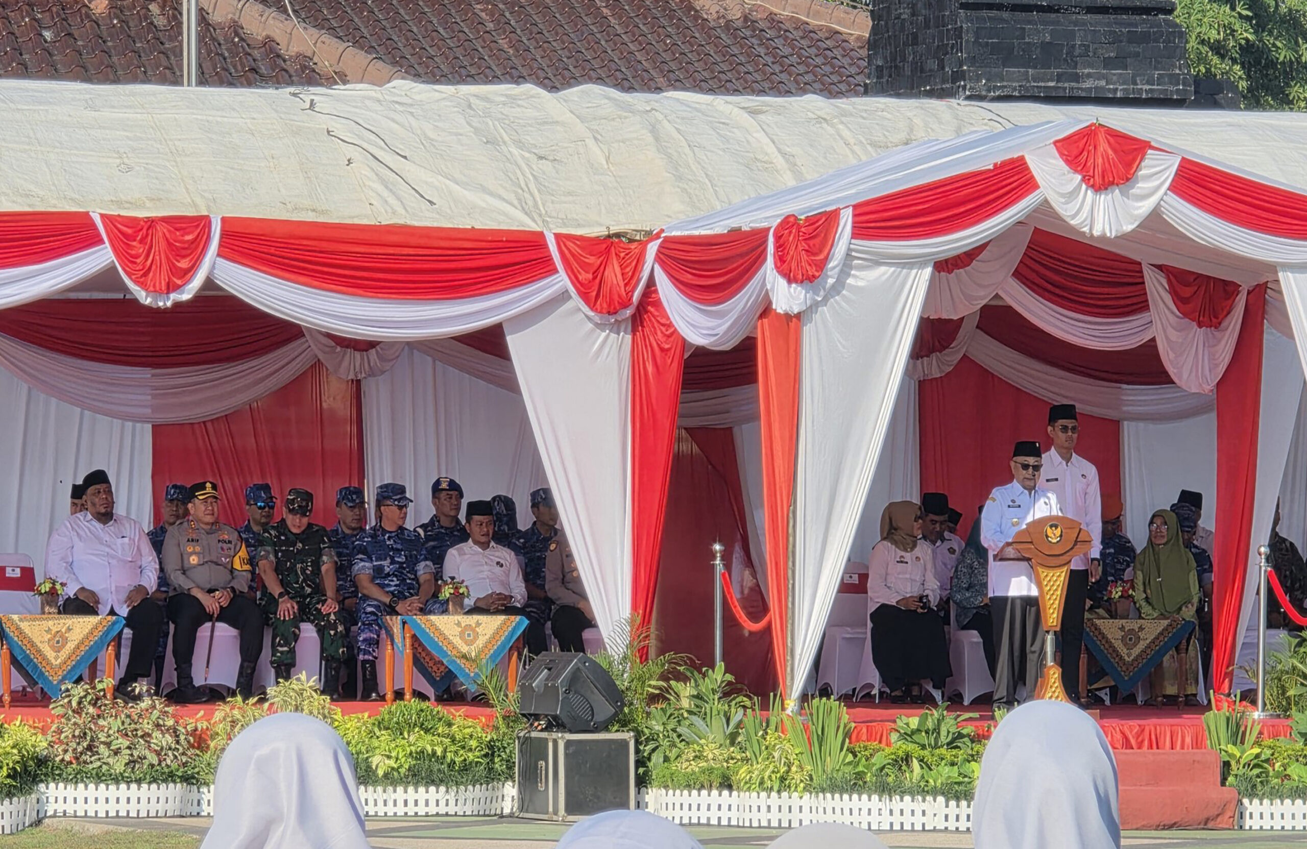 Forkopimda Hadiri Apel Bersama Tahun Baru Hijriah 1447 H Dan Peringatan Hari Bakti TNI AU Ke-78 Di Blitar