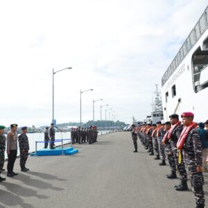 Kas Koarmada III Pimpin Apel Gelar Pasukan Jelang Geladi Lapangan Latihan Pengamanan VVIP 2025