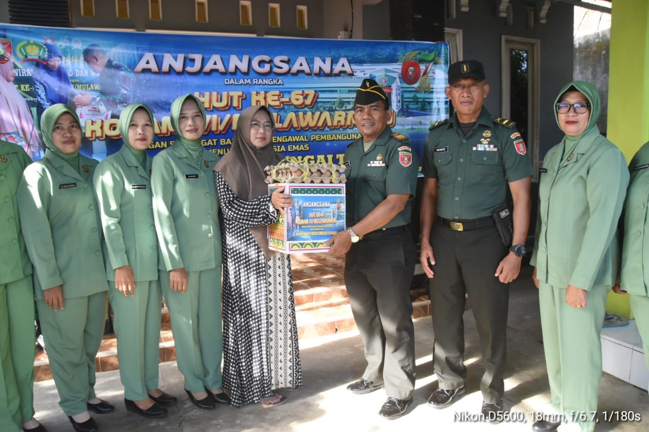 Peduli Sesama, Kodim 1002/HST Laksanakan Anjangsana Sambut HUT Kodam VI/Mulawarman