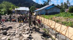 Satgas TMMD Kodim 1506/Namlea Bangun Reol/Drainase Raksasa di Desa Waenono