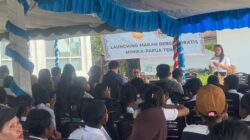 Dandim Mimika Hadiri Launching Program Makan Bergizi Gratis di SD Nawaripi