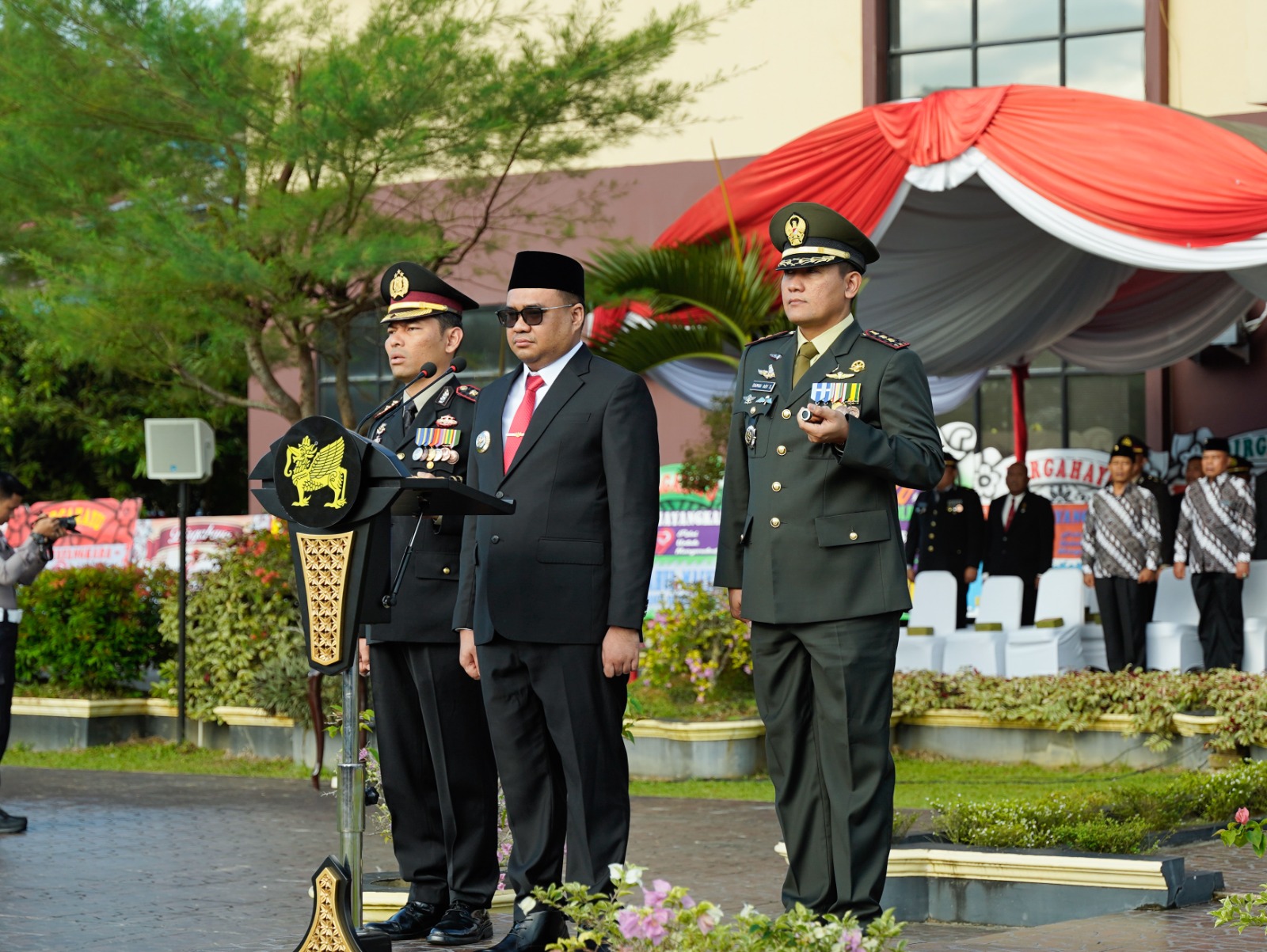 Wujudkan Sinergitas TNI-Polri, Dandim 0906/Kukar Hadiri Upacara HUT Bhayangkara ke-79