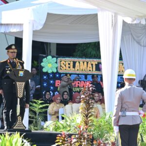 Danlanud Sultan Hasanuddin Hadiri Upacara Peringatan HUT Bhayangkara ke-79
