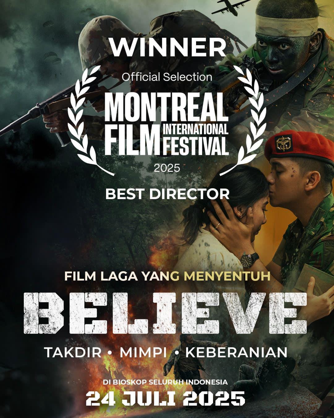 Film Believe Raih Juara Kategori Best Director di Festival Film Internasional Montreal 2025 Film Believe Raih Juara Kategori Best Director di Festival Film Internasional Montreal 2025