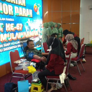 Rayakan HUT Kodam, Kodim 0906/Kkr gelar Pengobatan Gratis  Dan Donor Darah