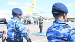 Danlanud Sultan Hasanuddin Mengantar Keberangkatan Pangkogabwilhan II Usai Kunker di Makassar