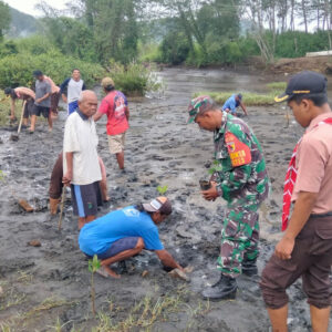 Babinsa Desa Wates, Pramuka Dan Warga Bersatu Lestarikan Alam Dengan Menanam Mangrove Babinsa Desa Wates, Pramuka Dan Warga Bersatu Lestarikan Alam Dengan Menanam Mangrove