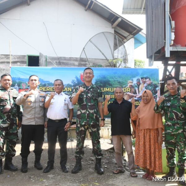 TNI dan Warga HST Sukseskan Program 50 Titik Air Bersih
