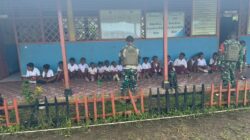 Gadik Merah Putih Satgas Yonif 312/KH, Disiplinkan Langkah, Satukan Hati Anak Negeri