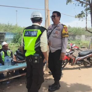 Polsek Ciwandan Patroli Bersama Security Jaga Kondusifitas Perusahaan