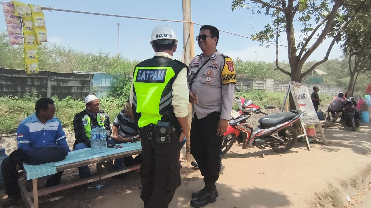 Polsek Ciwandan Patroli Bersama Security Jaga Kondusifitas Perusahaan