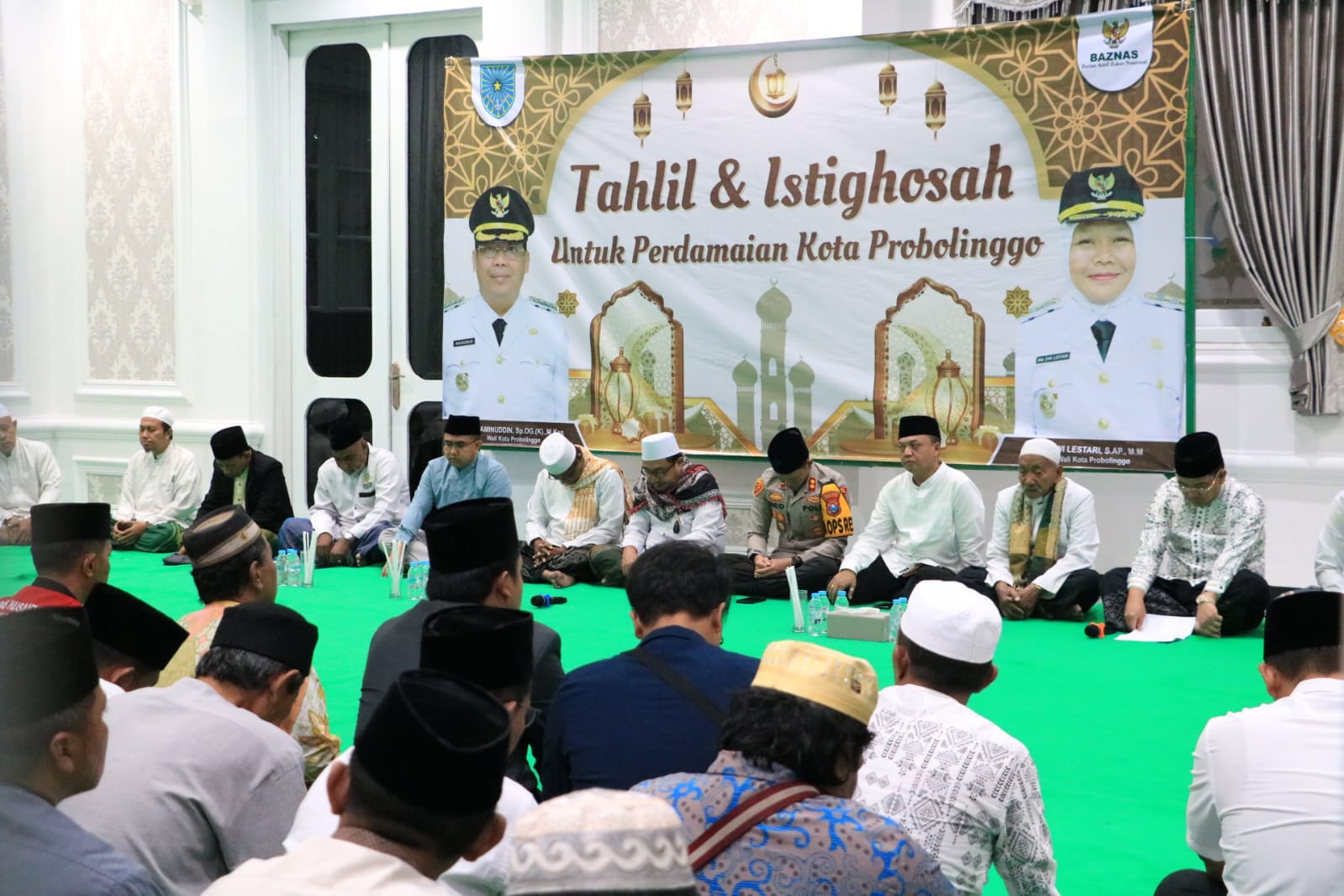 Doa Bersama untuk Kedamaian, Dandim 0820 Hadiri Tahlil dan Istighosah di Kota Probolinggo