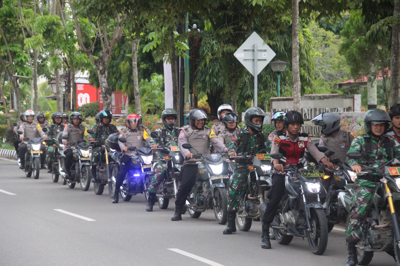 TNI-POLRI Gelar Patroli Gabungan Skala Besar di Tabalong, Wujud Sinergitas Jaga Kondusifitas Wilayah