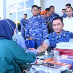 Danlanud Sultan Hasanuddin Hadiri Kegiatan Donor Darah Dalam Rangka HUT ke-78 Korpasgat