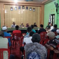 Camat Pugaan Buka Musdes Sosialisasi KDKMP Bersama Koramil 1008-06 dan Unsur Desa Halangan