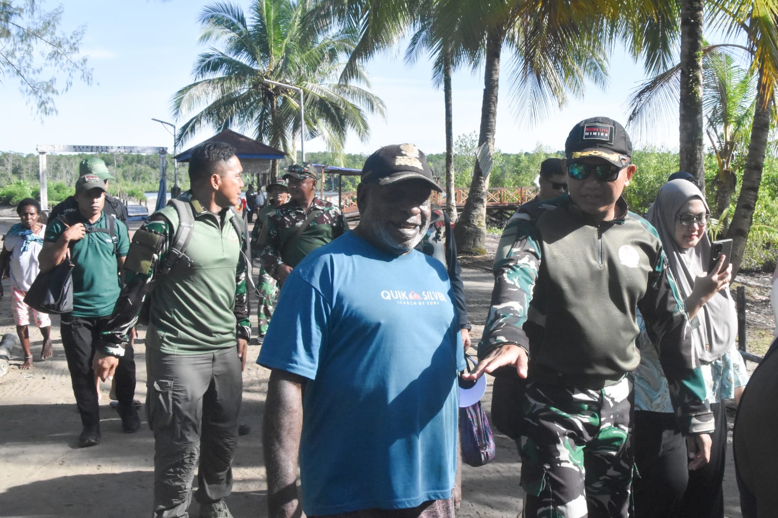 Dandim 1710/Mimika Tinjau Kondisi Wilayah dan Gelar Komsos di Kampung Kekwa