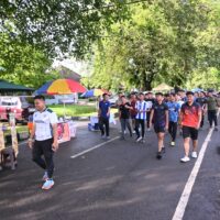 Car Free Day Lanud Sultan Hasanuddin Dimeriahkan Penampilan Drum Band SD Angkasa 1 Mandai