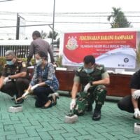 2.451 Barang Rampasan Dimusnahkan, Bupati dan Dandim Apresiasi Kinerja Kejari HST