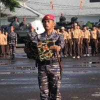 Yonif 2 Marinir Resmi Latih Persami dan Bela Negara Siswa-Siswi Korps Kadet Republik Indonesia Gelombang 3