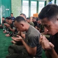Jelang Peringatan Hari Juang Ke-80 TNI AD Tahun 2025, Prajurit Kodim 1710/Mimika Gelar Doa Bersama